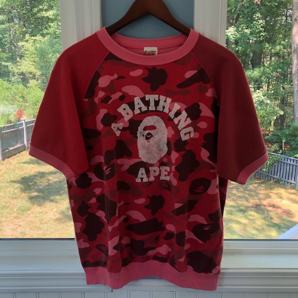BAPE NERD CAMO SS CREWNECK
